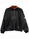 x Stone Island Waffen Patch Full Grain Leather Jacket Black - SUPREME - BALAAN 2