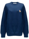 Chillax Fox Patch Classic Sweatshirt Navy - MAISON KITSUNE - BALAAN 2