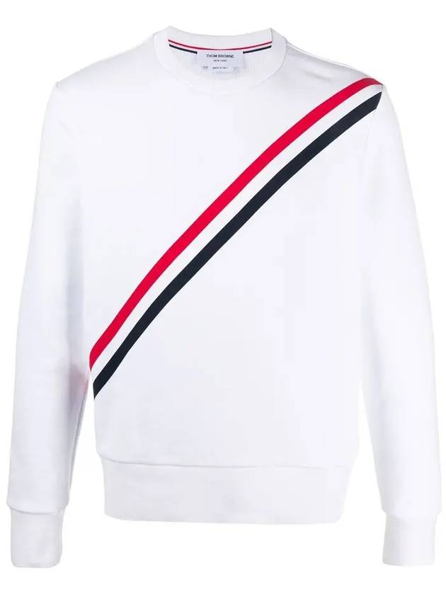 4 Bar Stripe Sweatshirt White - THOM BROWNE - BALAAN 2