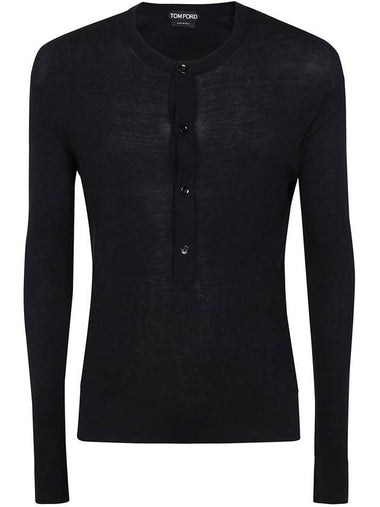 Tom Ford Knitwear Henley Knitted Clothing - TOM FORD - BALAAN 1