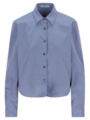 Prada Shirts Blue - PRADA - BALAAN 1