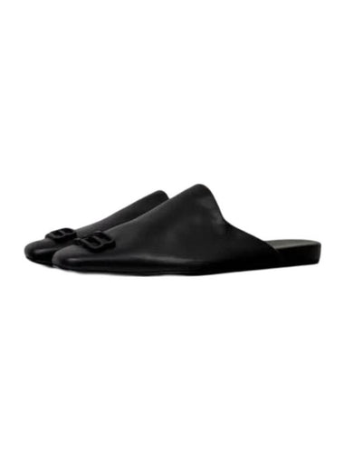 Cozy BB Logo Mule Slippers Black - BALENCIAGA - BALAAN 1