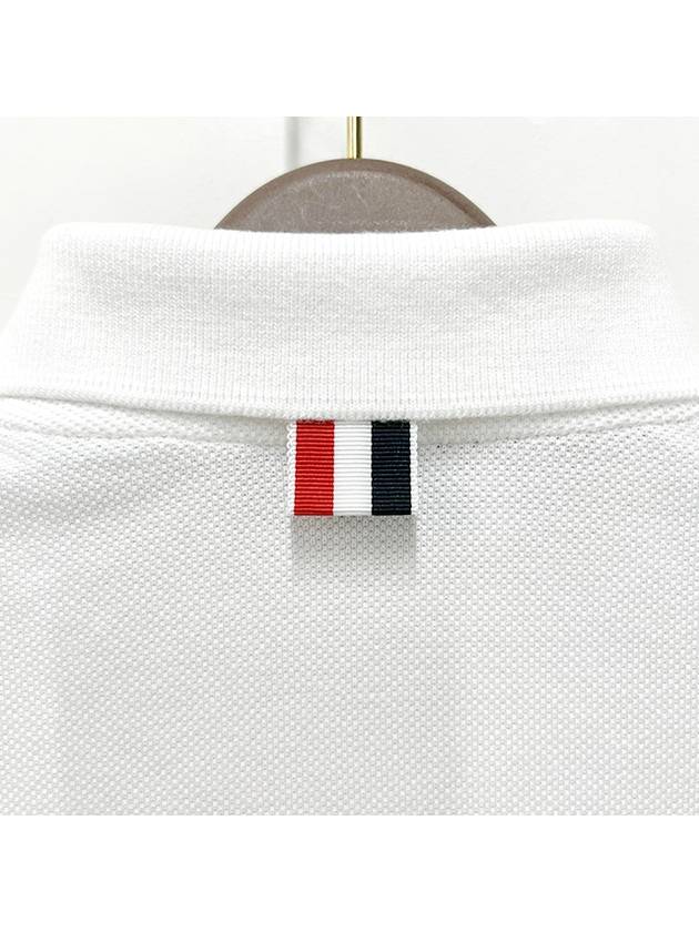 4 Bar Classic Pique Short Sleeve Polo Shirt White - THOM BROWNE - BALAAN 9