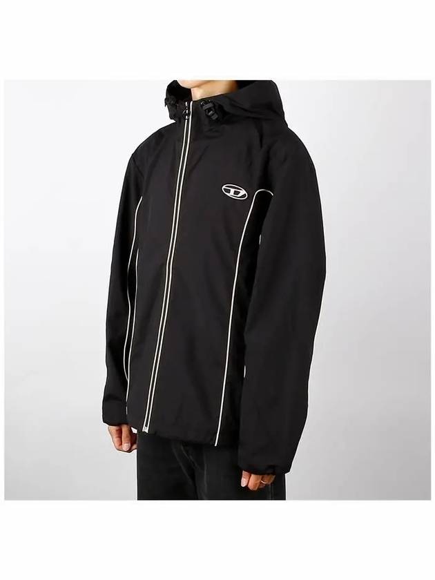 J Hives Contrast Piping Windbreaker Black - DIESEL - BALAAN 3