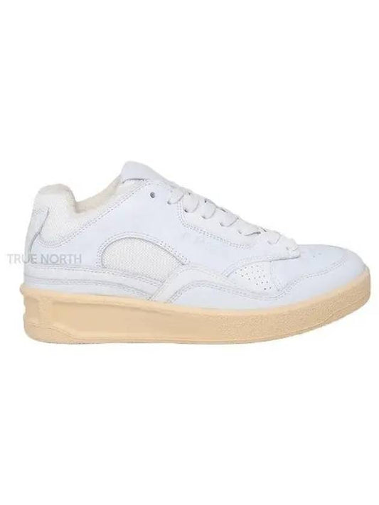 Basket Leather Low Top Sneakers White - JIL SANDER - BALAAN 2