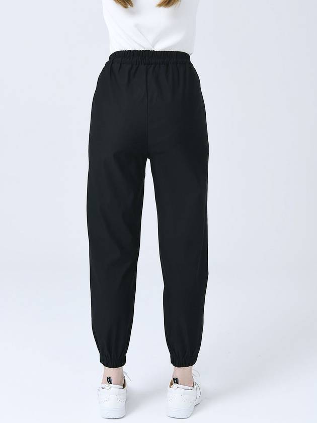 Poly Span Waist Full Banding String Black Jogger Pants DO3242JOPT001 2 - DOYOUKNOWMC GOLF WEAR - BALAAN 5