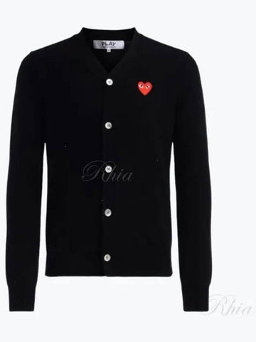 Red Wappen Wool Cardigan Knitwear P1N008 AZ N008 051 1 - COMME DES GARCONS - BALAAN 1