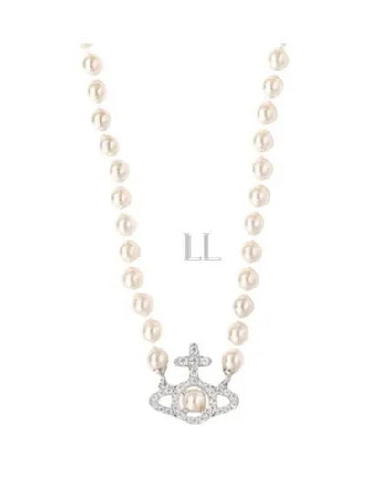 Women's Olympia Pearl Necklace Silver - VIVIENNE WESTWOOD - BALAAN 2