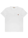 Fox Head Patch Classic Short Sleeve T-Shirt White - MAISON KITSUNE - BALAAN 2