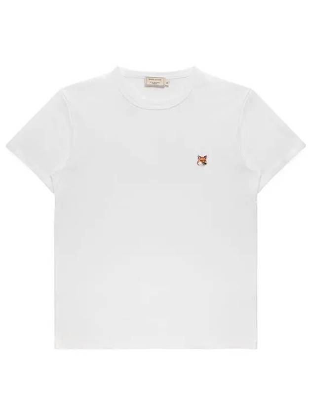 Fox Head Patch Classic Short Sleeve T-Shirt White - MAISON KITSUNE - BALAAN 2