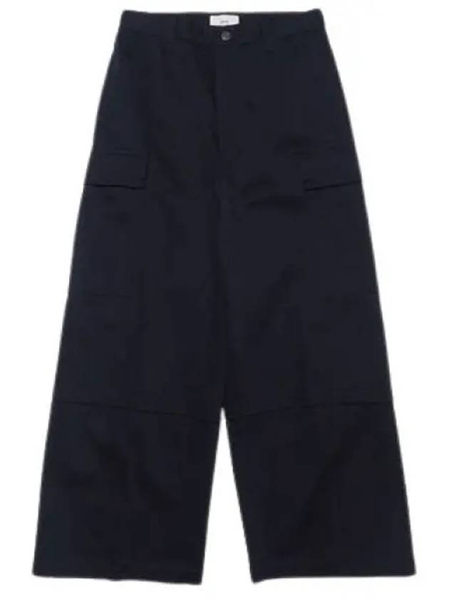 Wide Cargo Pants Navy - AMI - BALAAN 2