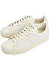 Grain Leather Low Top Sneakers White - TOM FORD - BALAAN 2