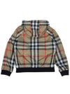 Kids Check Hooded Jacket Beige - BURBERRY - BALAAN 4