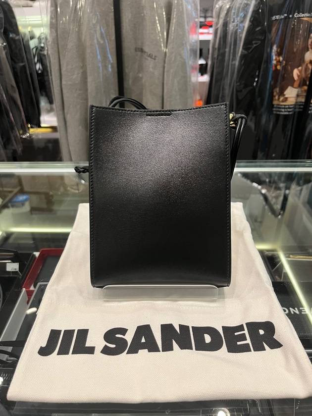 Tangle Ring Small Leather Cross Bag Black - JIL SANDER - BALAAN 3