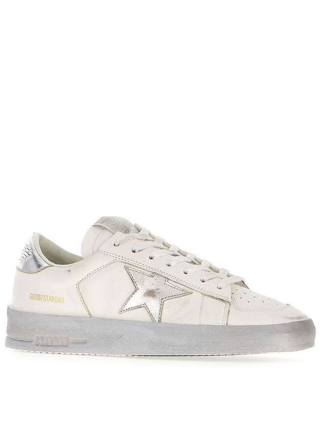 Stardan Silver Tab Low Top Sneakers White - GOLDEN GOOSE - BALAAN 3