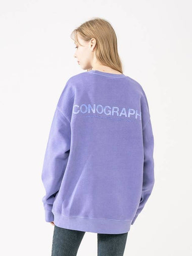 PIGMENT HEAVY COTTON TRINITY Pigment Sweatshirt VIO - ICONOGRAPHY - BALAAN 1