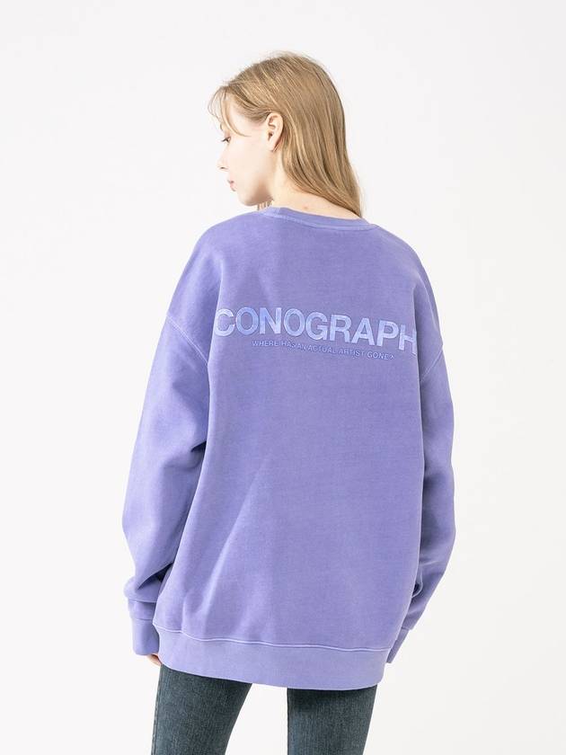 Pigment Heavy Cotton Trinity Sweatshirt Violet - ICONOGRAPHY - BALAAN 2