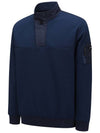 Official MEN WOVEN BLOCK HALF ZIP LONG T SHIRT IB - ANEWGOLF - BALAAN 3