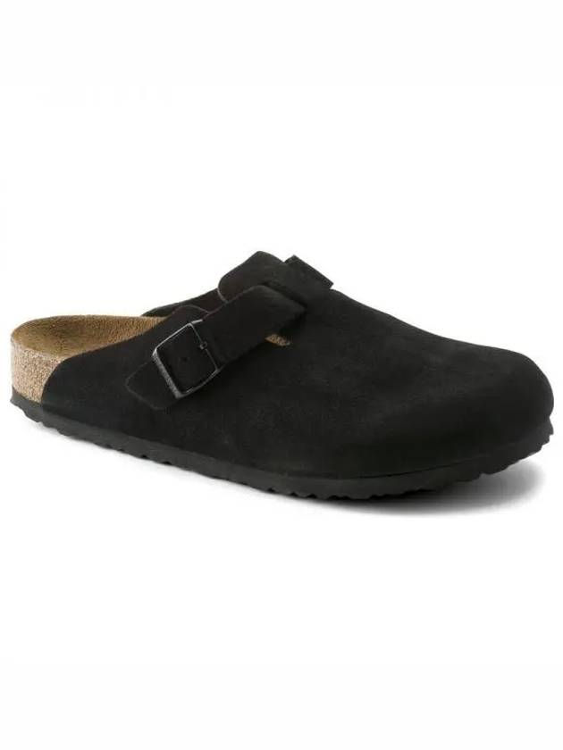 Boston Soft Footbed Slippers Black - BIRKENSTOCK - BALAAN 1