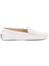 Gomini Leather Driving Shoes White - TOD'S - BALAAN.