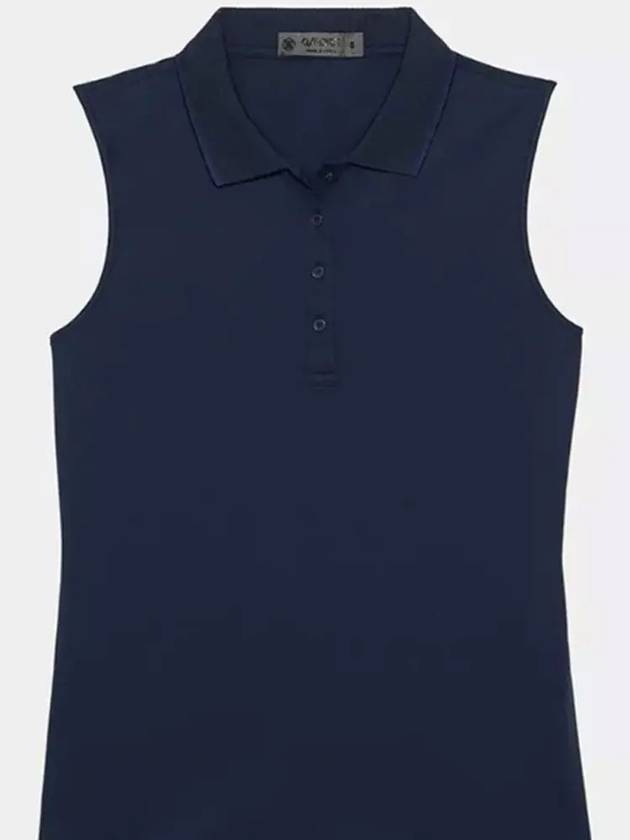 Collar Pleated Sleeveless Navy - G/FORE - BALAAN 2