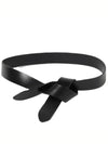 Lecce Knotted Leather Belt Black - ISABEL MARANT - BALAAN 2