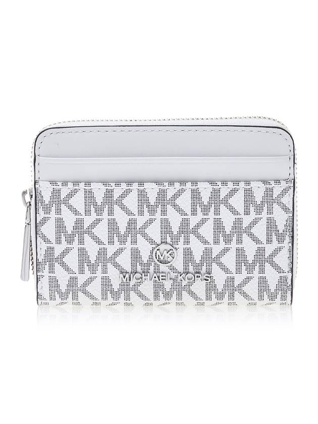 Jet Set Small Logo Card Wallet White - MICHAEL KORS - BALAAN 2