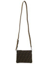 After FF Jacquard Cross Bag Brown - FENDI - BALAAN 7