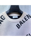 Men s new level multi logo wool over knit - BALENCIAGA - BALAAN 2