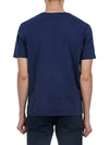 Chillax Fox Patch Regular Short Sleeve T-Shirt Navy - MAISON KITSUNE - BALAAN 5