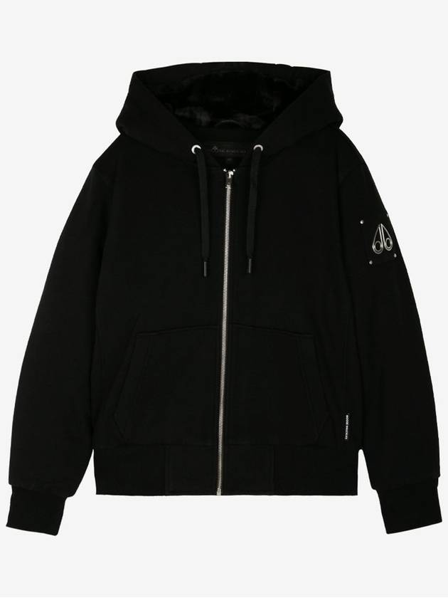 Classic Bunny 2 Zip Up Hoodie Black Lining Black - MOOSE KNUCKLES - BALAAN 2