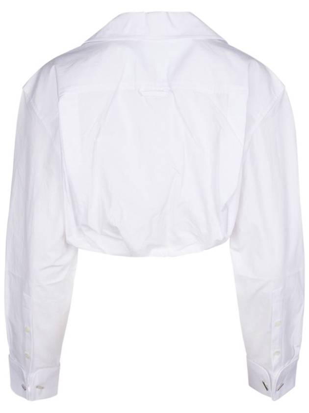 Women's Machou Bolero Crop Shirt White - JACQUEMUS - BALAAN 3