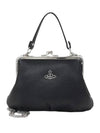 Vegan Leather Granny Frame Purse Tote Bag Black - VIVIENNE WESTWOOD - BALAAN 1