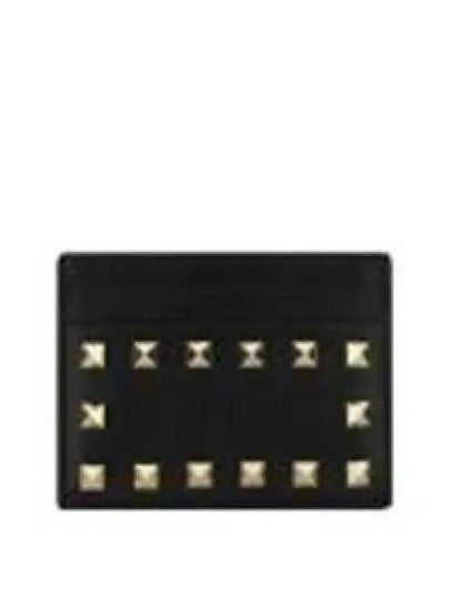 Rockstud Card Wallet Black - VALENTINO - BALAAN 2