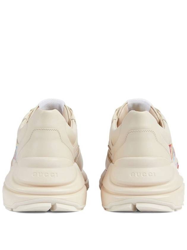 Rhyton Print Low Top Sneakers Ivory - GUCCI - BALAAN 4