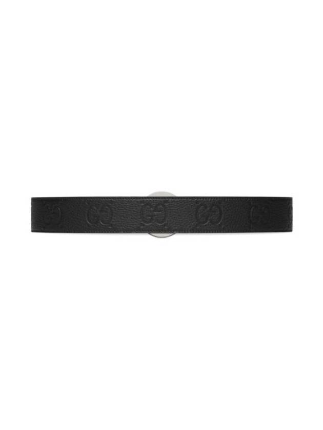 Blondie Wide Leather Belt Black - GUCCI - BALAAN 5