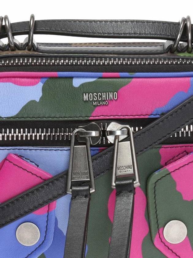 leather Camouflage Biker Jacket bag - MOSCHINO - BALAAN 4