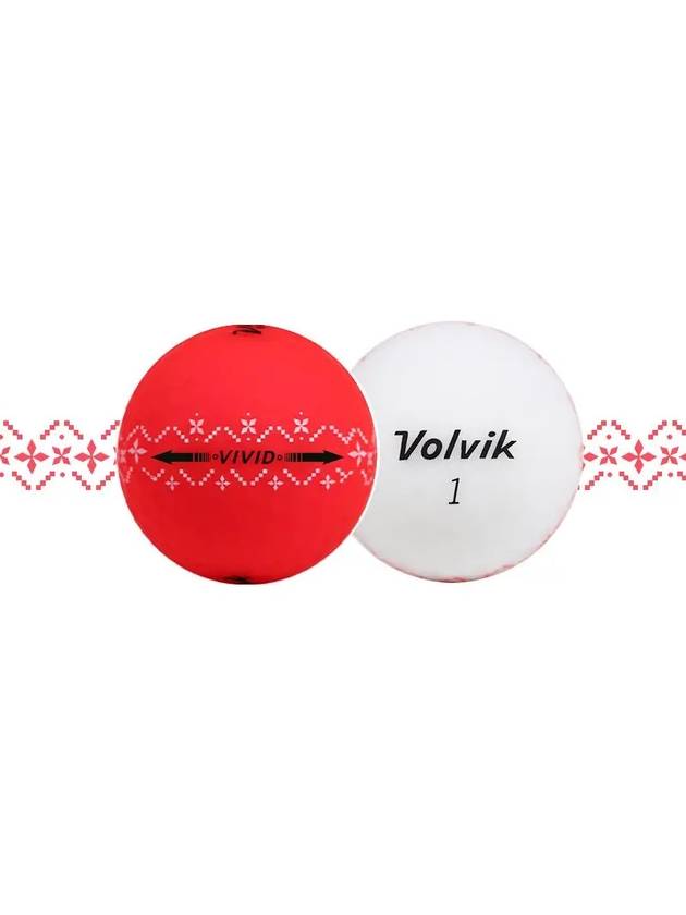 Golf Ball Christmas Edition Vivid 360 Degree 3 Piece - VOLVIK - BALAAN 3