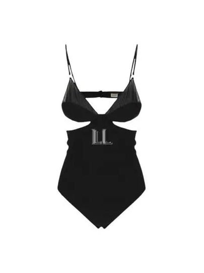 Cut Out Body Suit Black - SAINT LAURENT - BALAAN 2