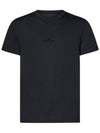 Reverse Embroidered Logo Stitched Cotton Short Sleeve T-Shirt Dark Grey - MAISON MARGIELA - BALAAN 2