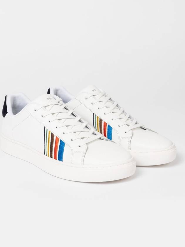 Rex Sports Striped Leather Low Top Sneakers White - PAUL SMITH - BALAAN 3