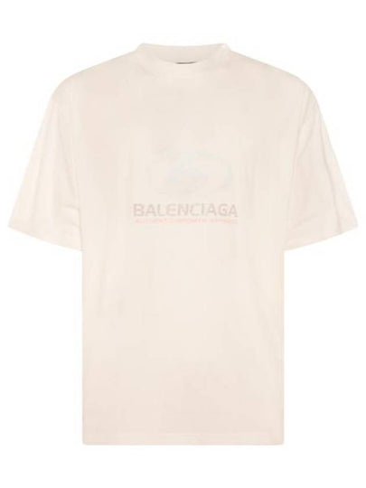 Surfer Medium Fit Short Sleeve T-Shirt White - BALENCIAGA - BALAAN 2