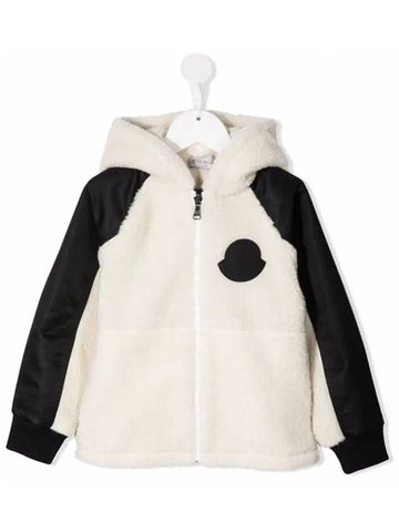 Kids Panel Hooded Jacket White 8G786 20 809BY 050 - MONCLER - BALAAN 1