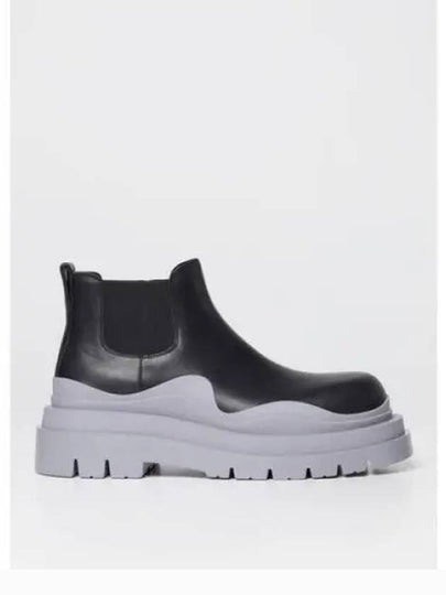 Tire Ankle Chelsea Boots Black Grey - BOTTEGA VENETA - BALAAN 2