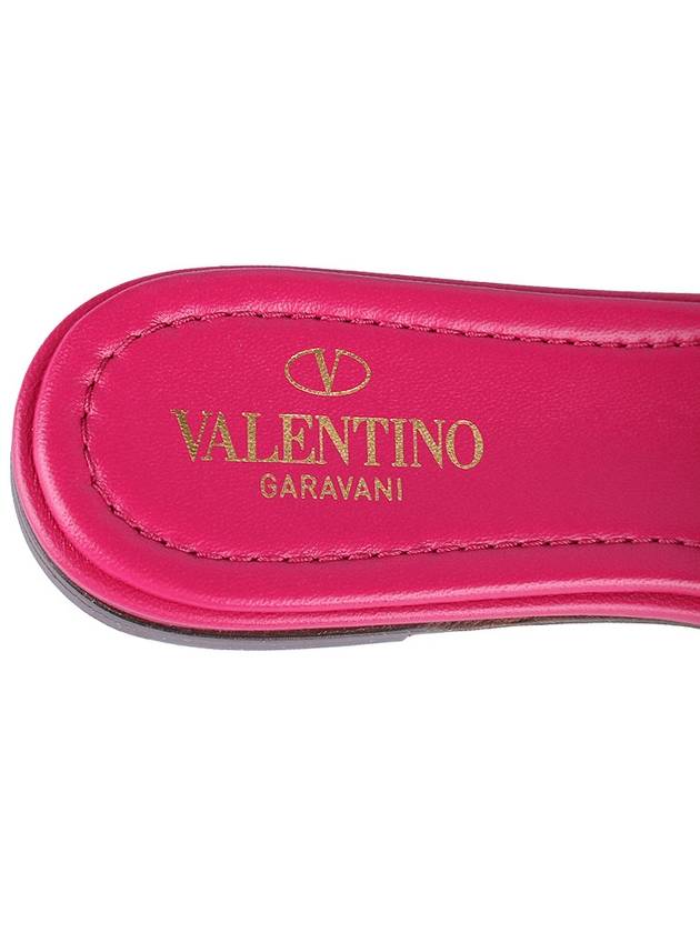 Roman Stud Quilted Leather Slipper Pink - VALENTINO - BALAAN 9