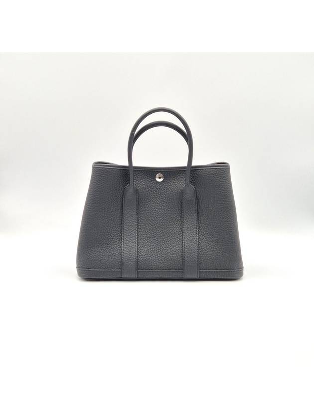 Garden Party 30 Bag Negonda Palladium Noir Black - HERMES - BALAAN 2