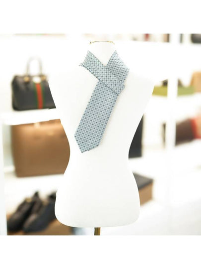 GG Dot Pattern Silk Tie Ice Blue - GUCCI - BALAAN 2