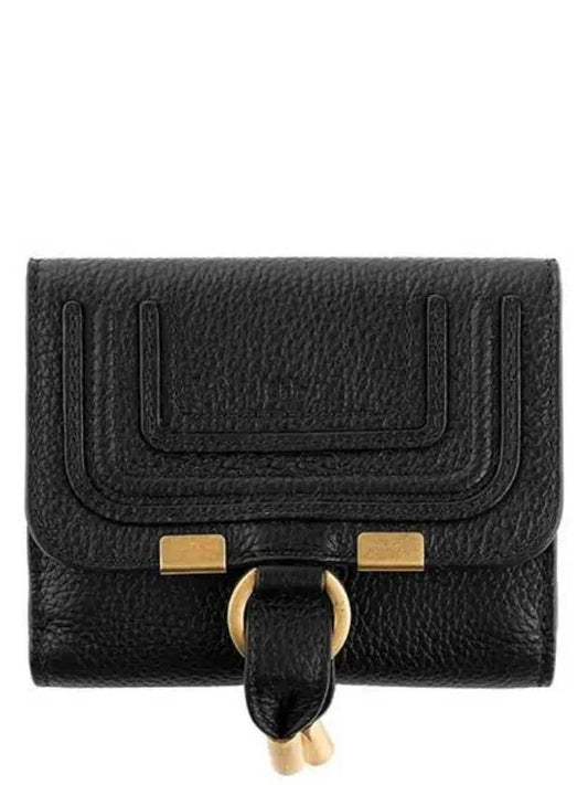 Marcie Darryl Tri-Fold Small Half Wallet Black - CHLOE - BALAAN 2