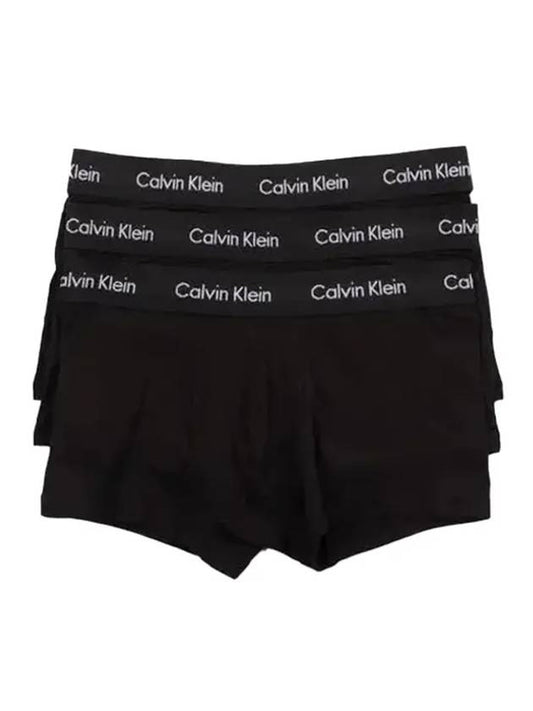 Cotton Stretch 3 Pack Briefs Black - CALVIN KLEIN - BALAAN 1