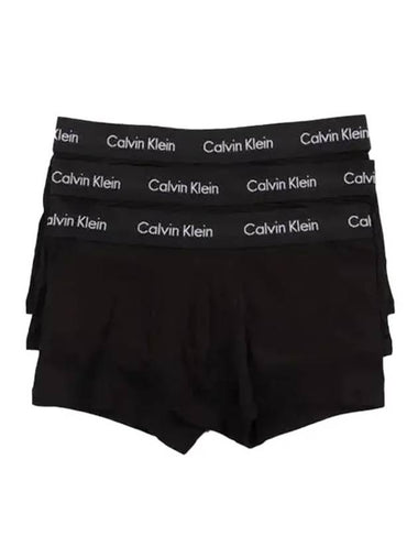 Cotton Stretch Briefs 3 Pack Black - CALVIN KLEIN - BALAAN 1